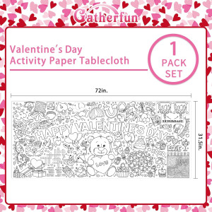 Valentine's Day Activity Poster - 31.5 x 72 Inches...