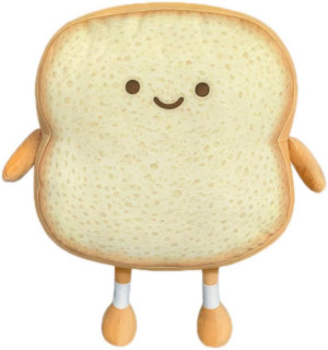 Toast Bread Pillow Funny Food Plush Toy Pillows Sm...