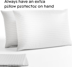 Set of 4 Pillow Protectors with Zipper Standard Si...