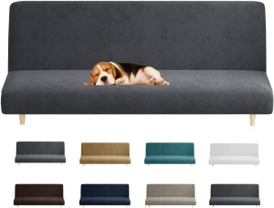 MAXIJIN Velvet Futon Cover Stretch Futon Slip Cove...