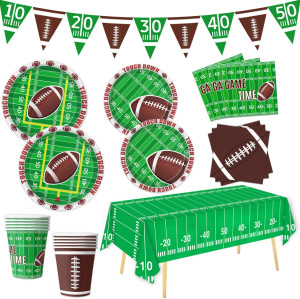Football Party Supplies Tableware Set Football The...