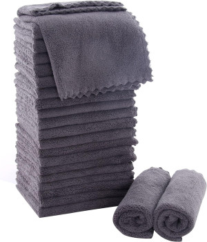 MOONQUEEN Ultra Soft Premium Washcloths Set - 12 x...
