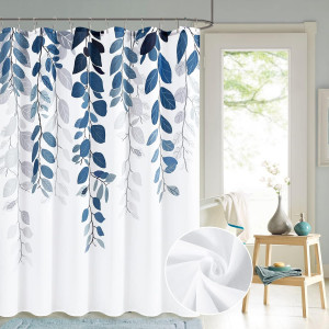 BOODII Blue Eucalyptus Shower Curtain for Bathroom...