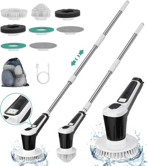 Electric Spin Scrubber, IP68 Professional Waterpro...
