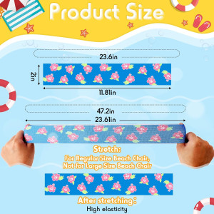 8 Pack Towel Bands for Beach Chairs Cruise Towel C...