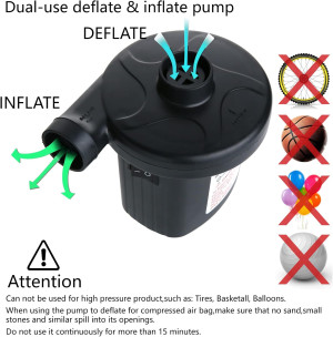 Jasonwell Electric Air Pump Portable Quick-Fill AC...