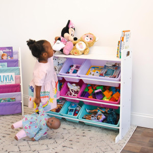 Humble Crew Toy Storage Organizer with Top Shelf a...