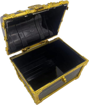 Kids Pirate Treasure Chest Storage Box,Golden Bord...