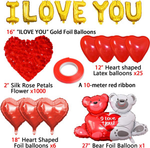 I Love You Balloons And Valentines Day Balloons Se...