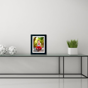 5x7 Picture Frame Set of 3 Black,Made of Solid Woo...