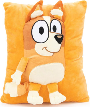 Bluey Bingo Snuggle Pillow - Super Soft Plush Decorative Throw Pillow – Measures 13 Inches (Official Product)