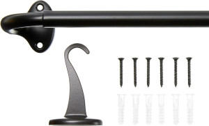 Amazon Basics Room Darkening Blackout Curtain Rod...