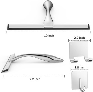 All-Purpose Stainless Steel Shower Squeegee for Sh...