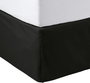 Amazon Basics Lightweight Pleated Bed Skirt, Queen...