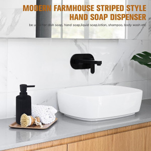 Black Soap Dispenser, Modern Stylish Small Hand Di...