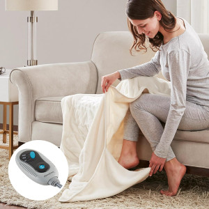 Beautyrest Foot Pocket Soft Microlight Plush Elect...