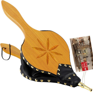 TJ.MOREE Fireplace Bellows Indoor 19"x 8" Large Wo...