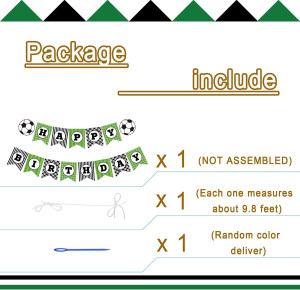 Soccer Birthday Banner, Soccer Theme Happy Bday Bu...