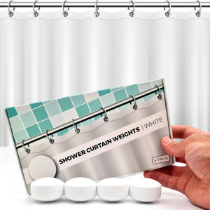 Powerful Anti-Billowing Magnetic Shower Curtain We...