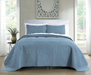 Quilt Set King/Cal King/California King Size Ash B...