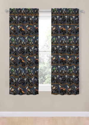 Jay Franco Kids Window Drapes - 4 Piece Curtain Se...