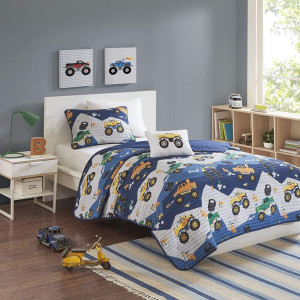 Mi Zone Kids Nash Reversible Quilt Set, Vibrant Fu...