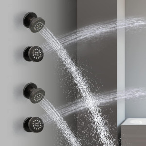HOMEDEC 2inch Round Shower Body Spray Jets, Brass...