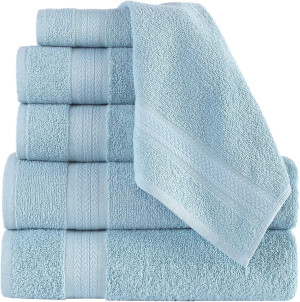 REGAL RUBY, 6 Piece Towel Set, 2 Bath Towels 2 Han...