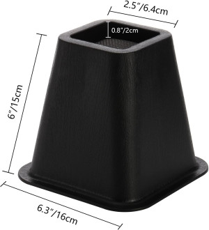 6 Pack Bed Furniture Risers, 6 inch Heavy Duty Cou...
