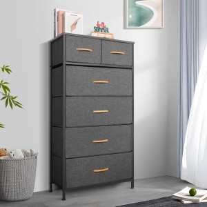 Tall Dresser for Bedroom, Vertical Storage Organiz...