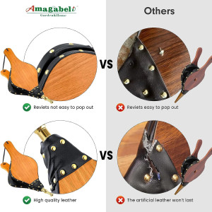 Amagabeli Fireplace Bellows 17"x 7.5" Air Blower C...