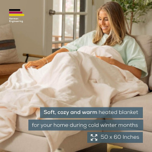 Beurer HD61 Super-Cozy Heated Blanket - Fast Heati...