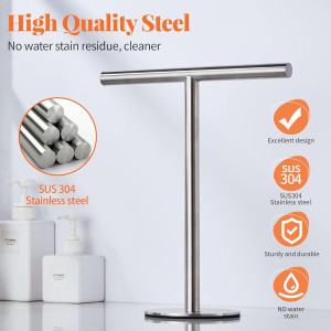 T-Shape Hand Towel Holder Stand, SUS304 Stainless...