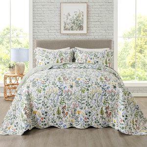 Travan 3-Piece Quilt Set Quilted Bedspread Lightwe...