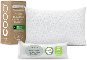 Coop Home Goods Original Adjustable Pillow, Queen...