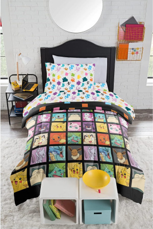 Pokémon, "Kanto Favorites" Twin Bed in a Bag Set,...