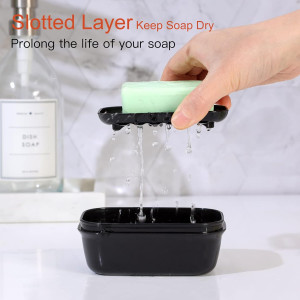 Quatish Soap Holder 1 Pack, Travel Soap Container...
