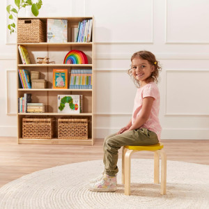 ECR4Kids Bentwood Stackable Stools, Classroom Furn...