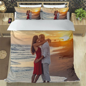 Personalized Custom Bedding Set with Picture, Text...