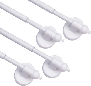 WL.Rocaille Magnetic Curtain Rods for Metal Doors...