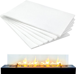 Pangda 6 Pcs 8 x 6 in Tabletop Fire Pit Ceramic Wo...