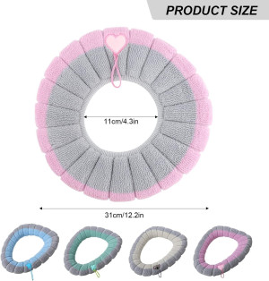 4 Pieces Toilet Cover Toilet Seat Cover Pads with...