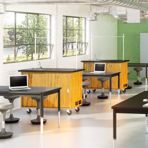 Adjustable Height Active Learning Stool - Padded O...