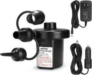 AGPTEK Electric Air Pump with 3 Nozzles, 110V AC/1...
