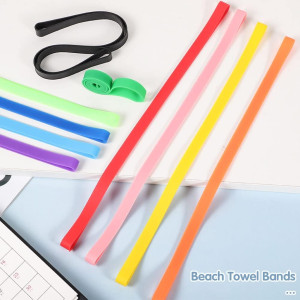 10 Pcs Towel Bands Silicone Rubber Bands, Books Ou...