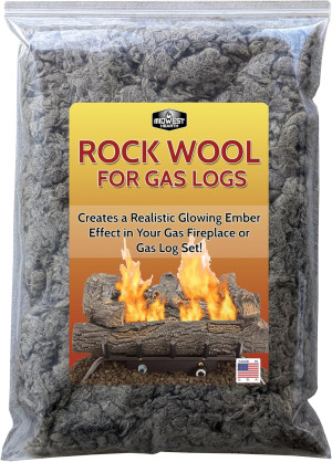 Midwest Hearth Rock Wool for Gas Log - 6 oz. Bag