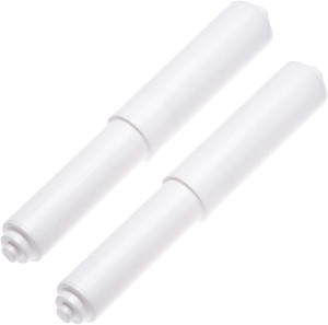2 Pack - White Toilet Paper Holder Spring Loaded R...