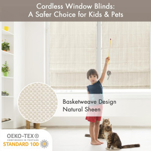Madison Park Galen Cordless Roman Shades-Fabric Pr...
