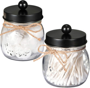 SheeChung 2 Pack Qtip Holder for Bathroom - Bathro...
