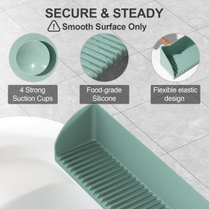 Bathtub Splash Guard for Tub - Silicone Tub Water...